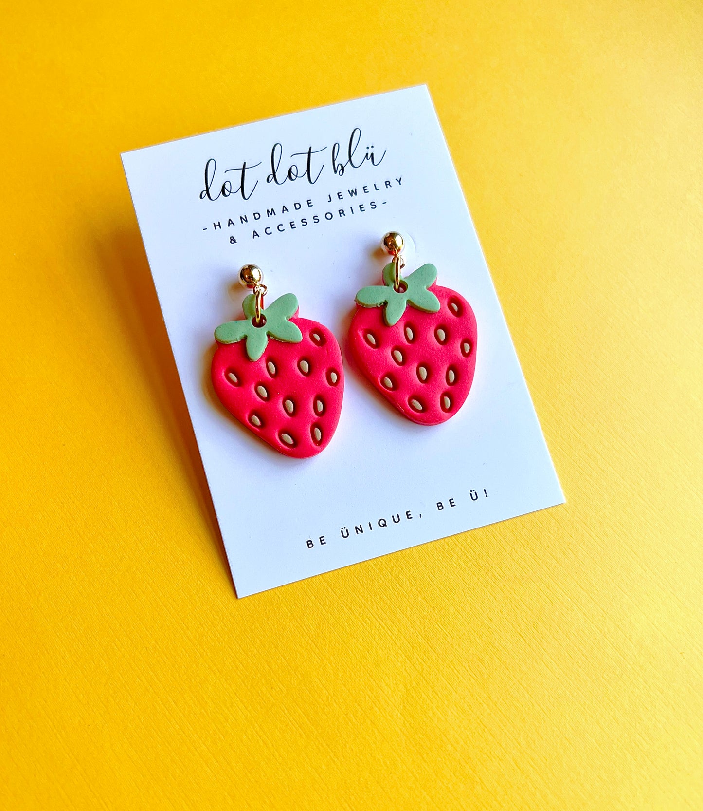 Berry Strawberry Dangles