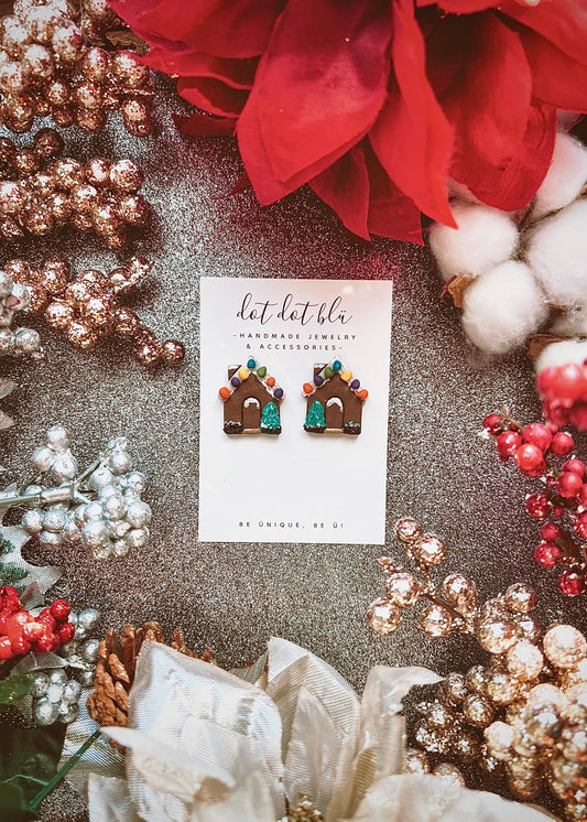 Gingerbread Statement Studs