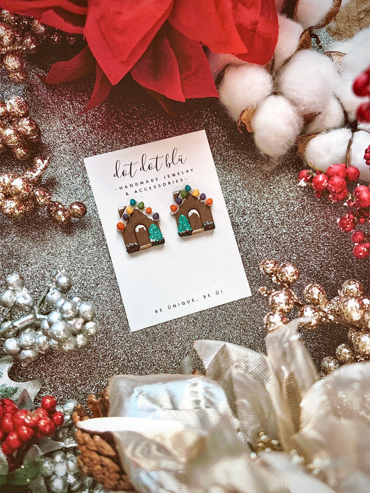 Gingerbread Statement Studs