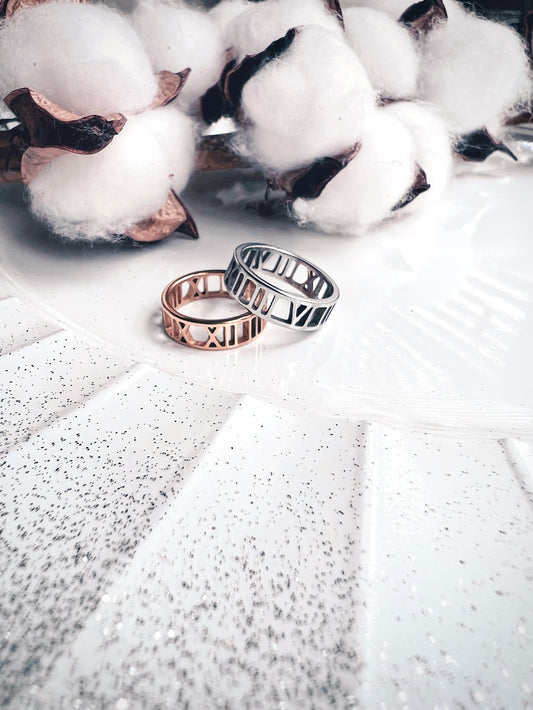 Roman Numeral Rings