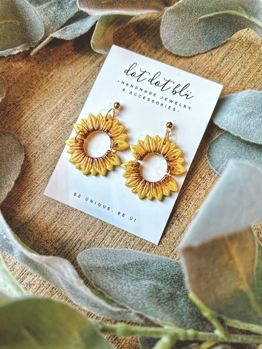 Sunny Sunflower Dangles